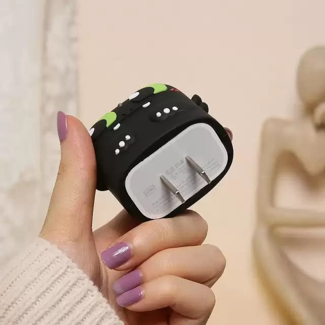 Apple Charger Protective Case - BLACK DRAGON