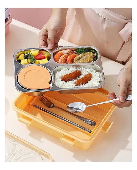 4 Compartment Mofu Tofu Lunch Box- 900ML