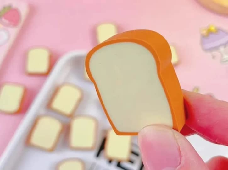 Mini Toast Erasers - (Set of 4)
