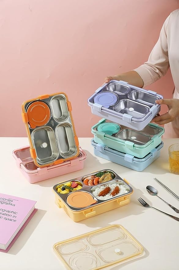 4 Compartment Mofu Tofu Lunch Box- 900ML