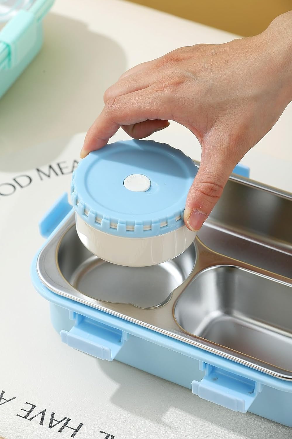 3 Compartment Mofu Tofu Lunch Box- 750ML