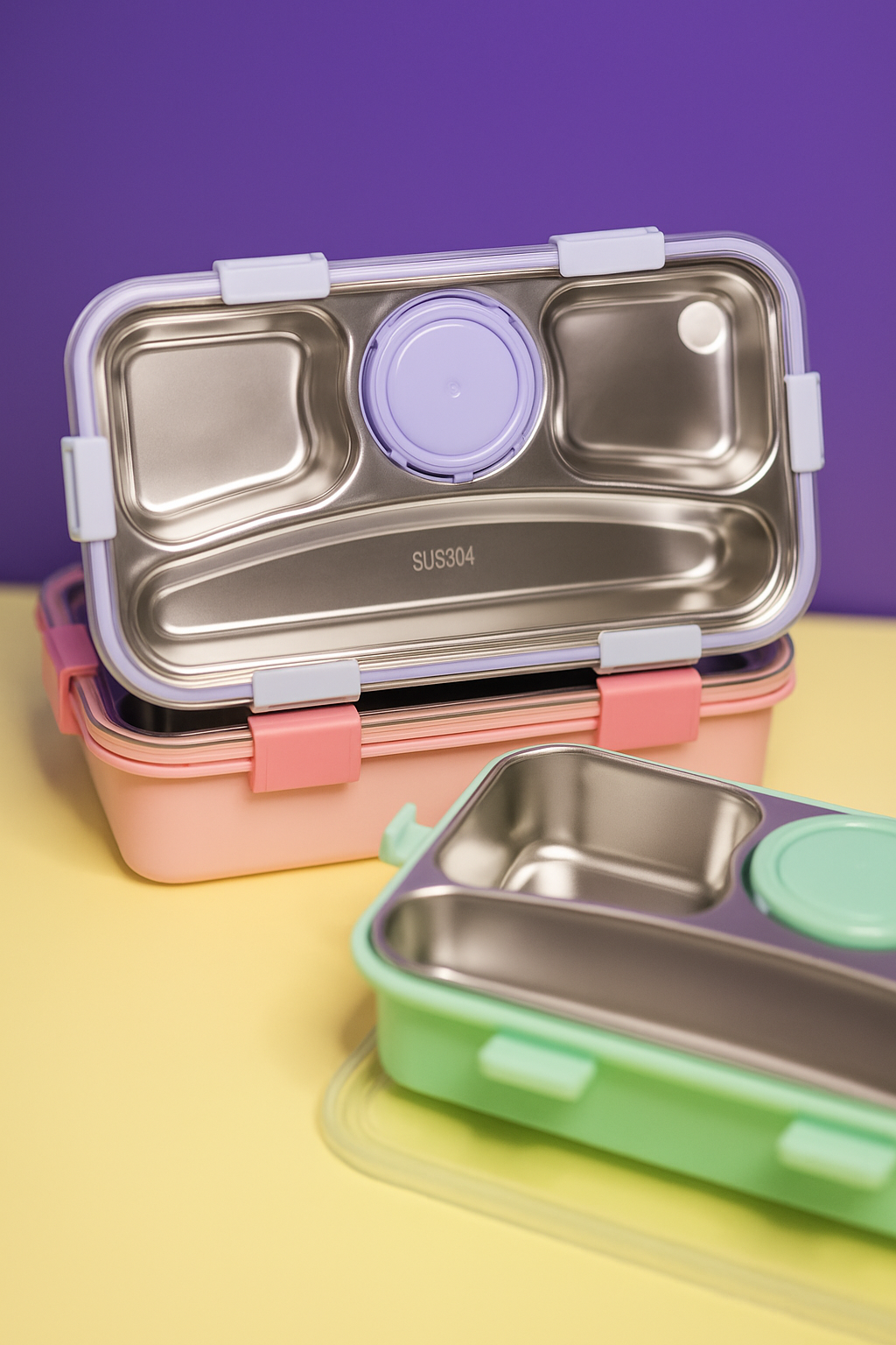 Flat-Bread Bento Lunch Box - 650ml
