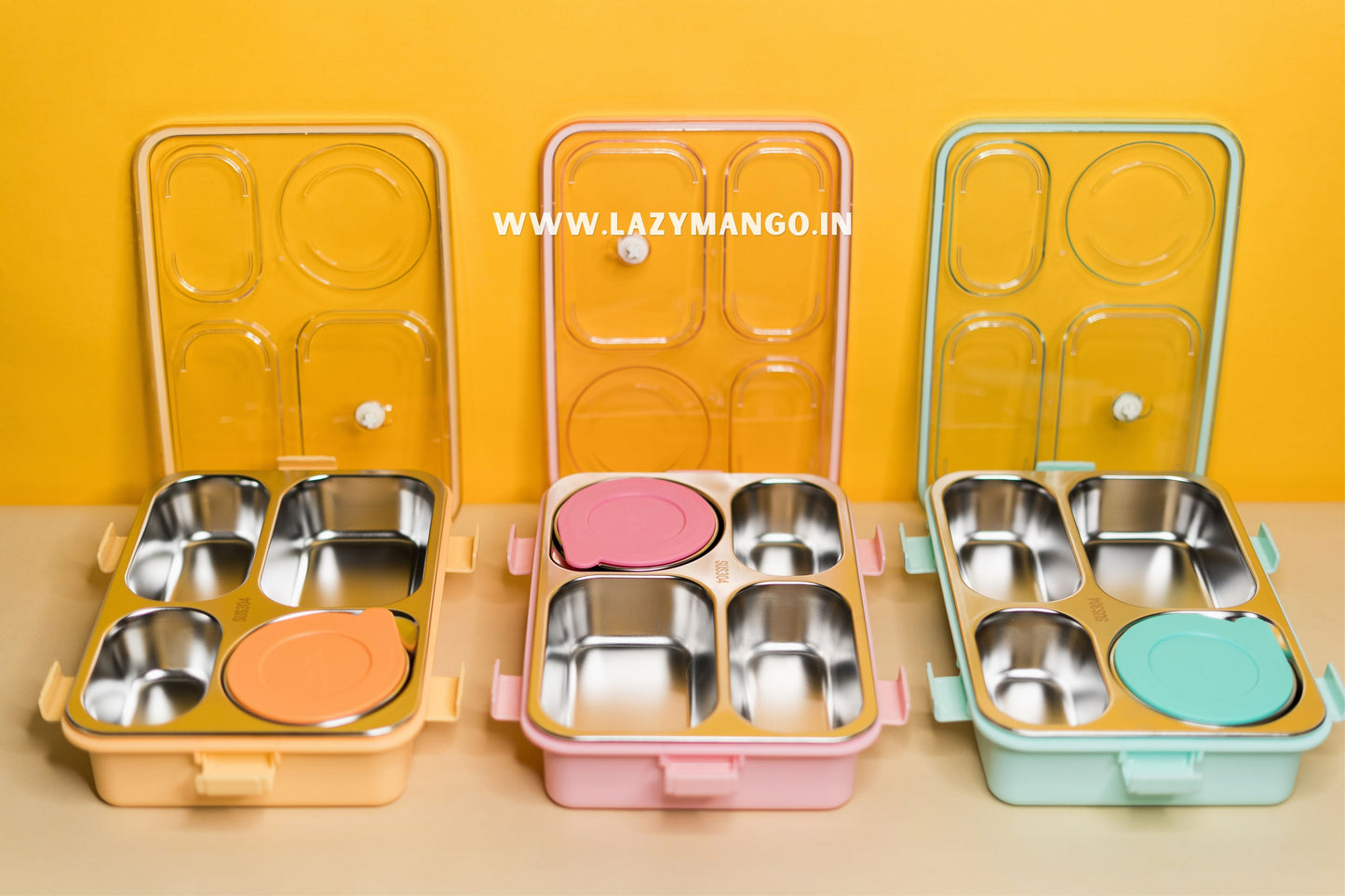 4 Compartment Mofu Tofu Lunch Box- 900ML