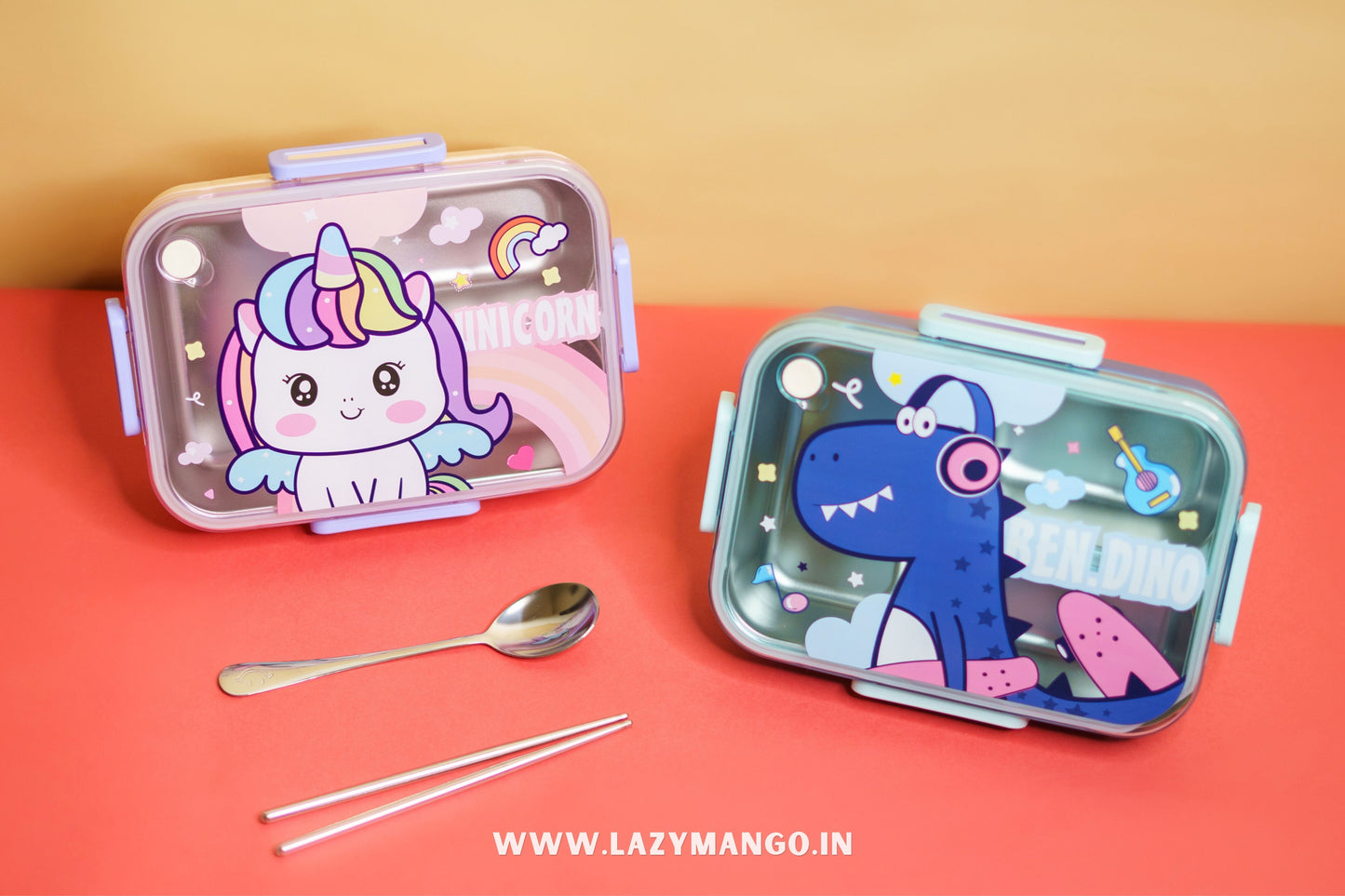Happy Bites | 3 Compartment Lunch Box -750ML