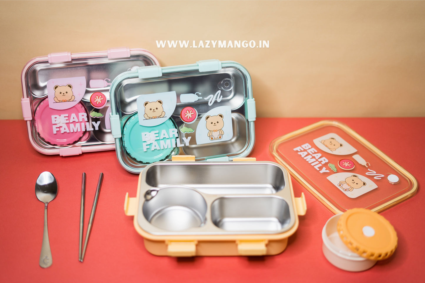 Happy Bear Lunch Box - 750ML