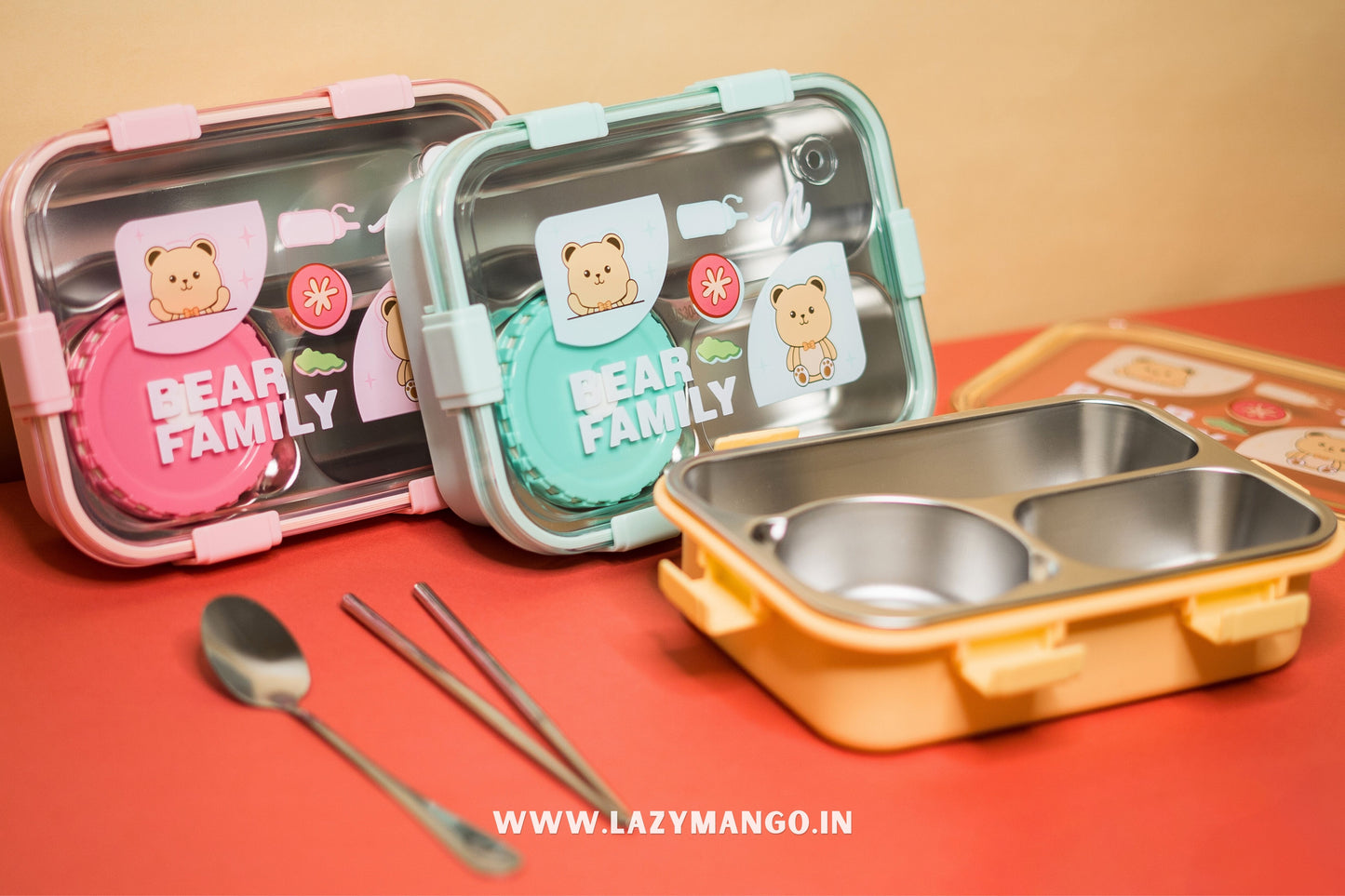 Happy Bear Lunch Box - 750ML