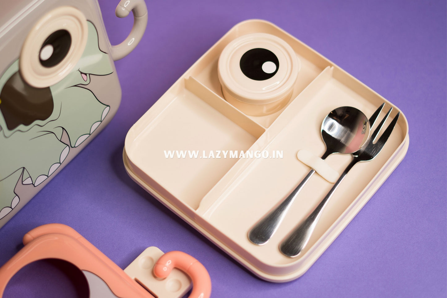 Jumbo Elephant Munch Box - 1120ML + 70ML