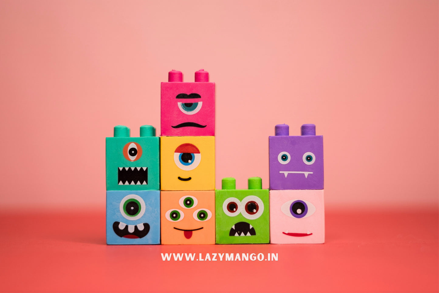 Monster Block Erasers - (Pack of 4)