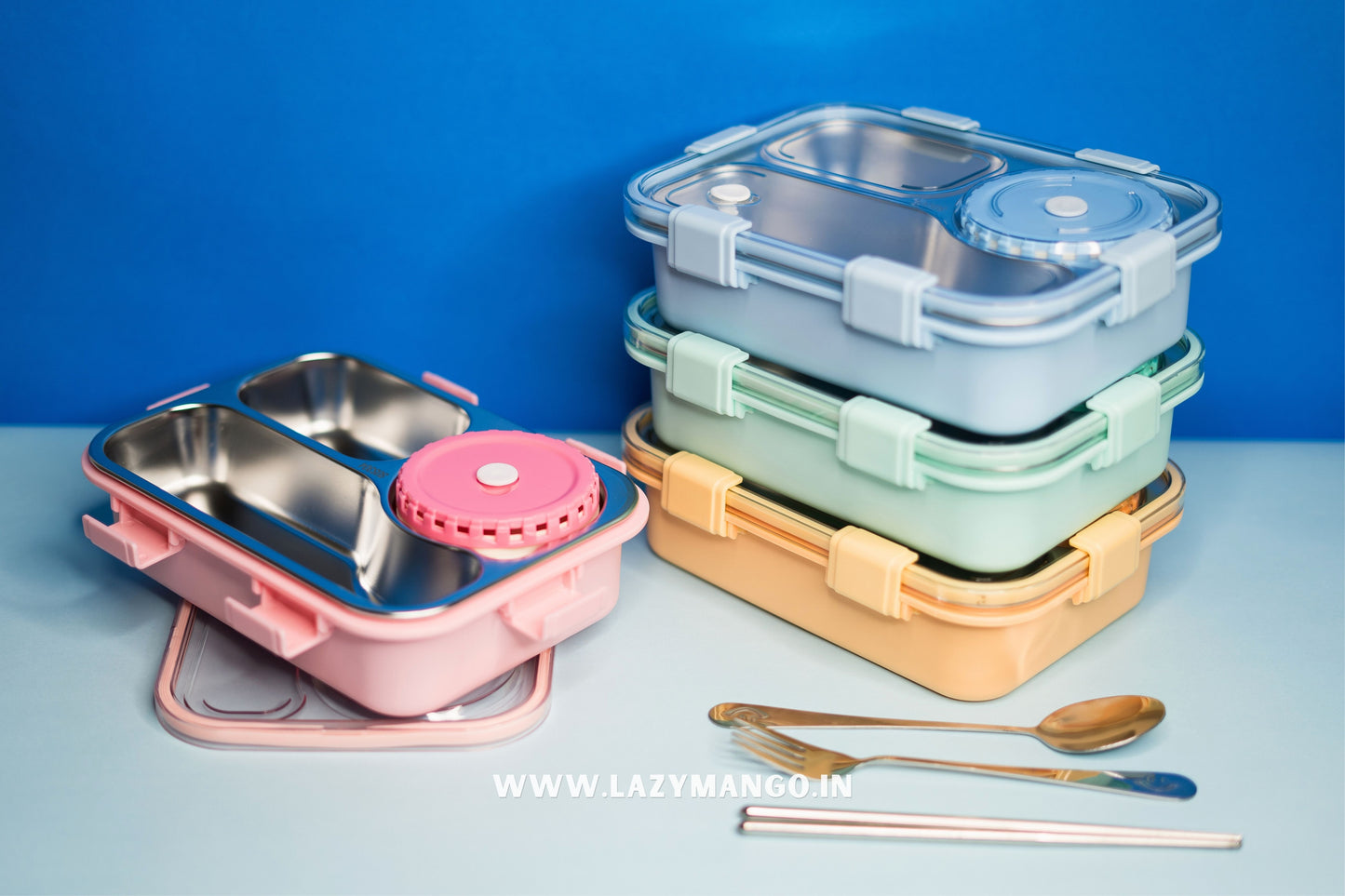 3 Compartment Mofu Tofu Lunch Box- 750ML