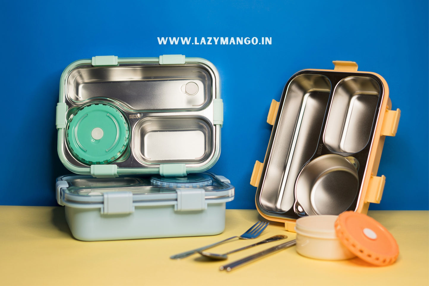 3 Compartment Mofu Tofu Lunch Box- 750ML