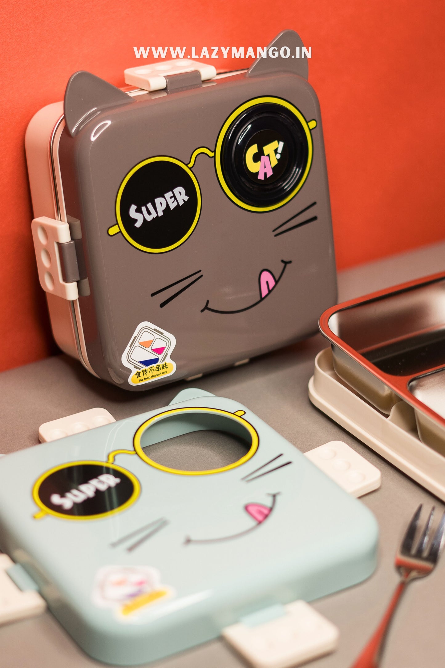 Cute Cat Munch Box - 1120ML + 70ML