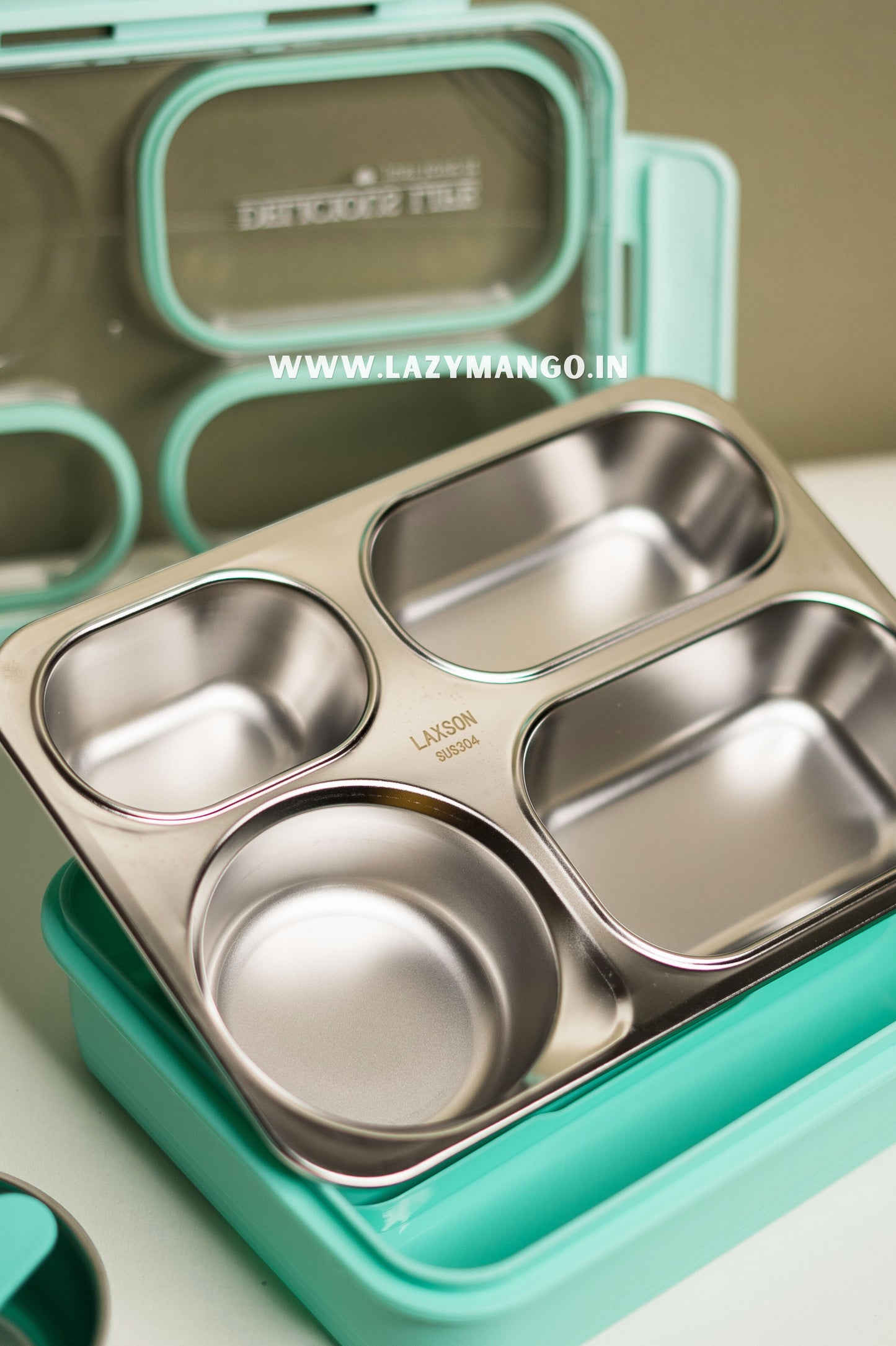 OfficeMate Bento Box | 4 Compartments - 800ML (100% Leak & Spill Proof)