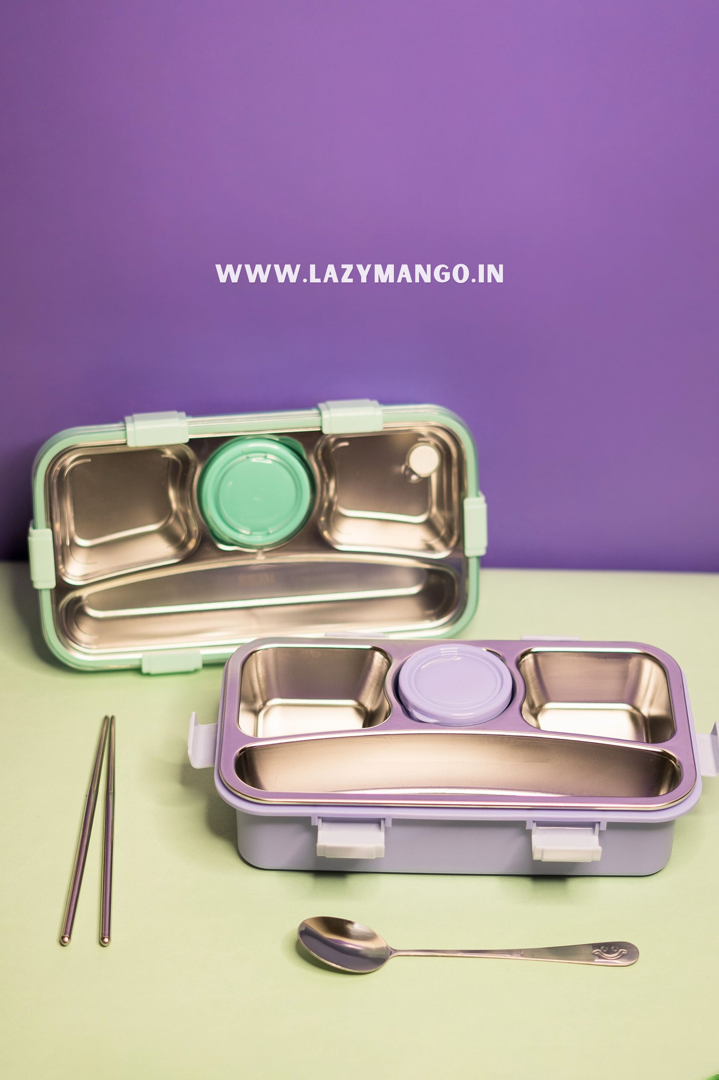 Flat-Bread Bento Lunch Box - 650ml