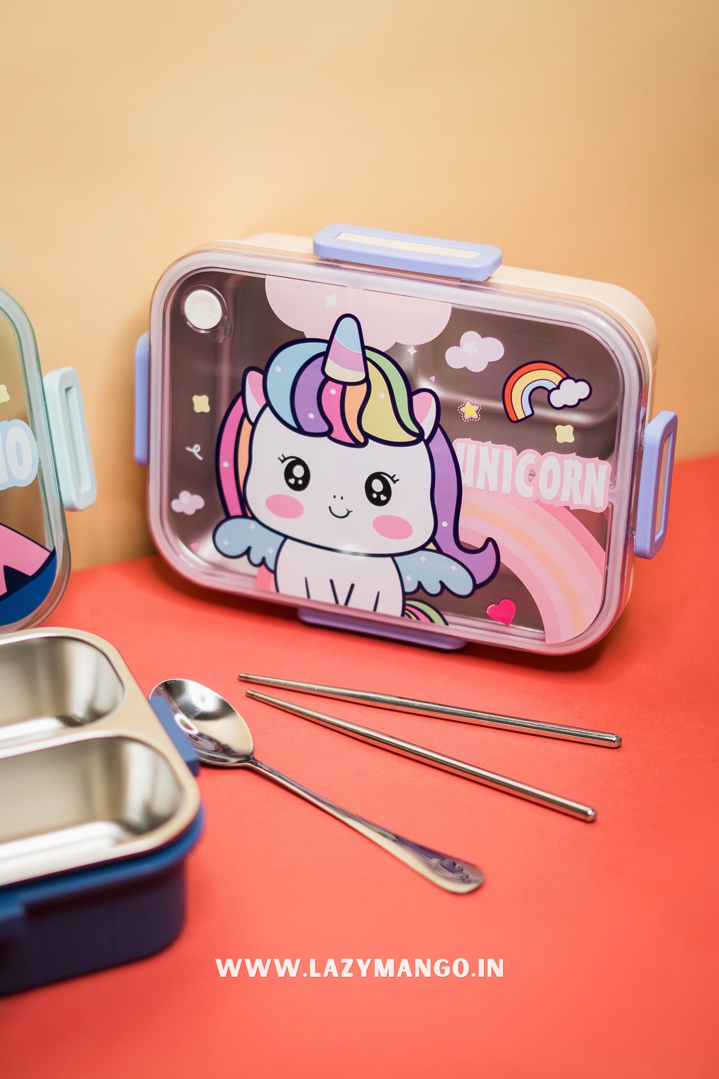 Happy Bites | 3 Compartment Lunch Box -750ML