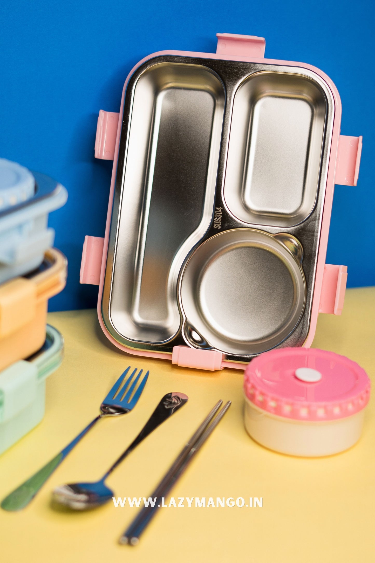3 Compartment Mofu Tofu Lunch Box- 750ML