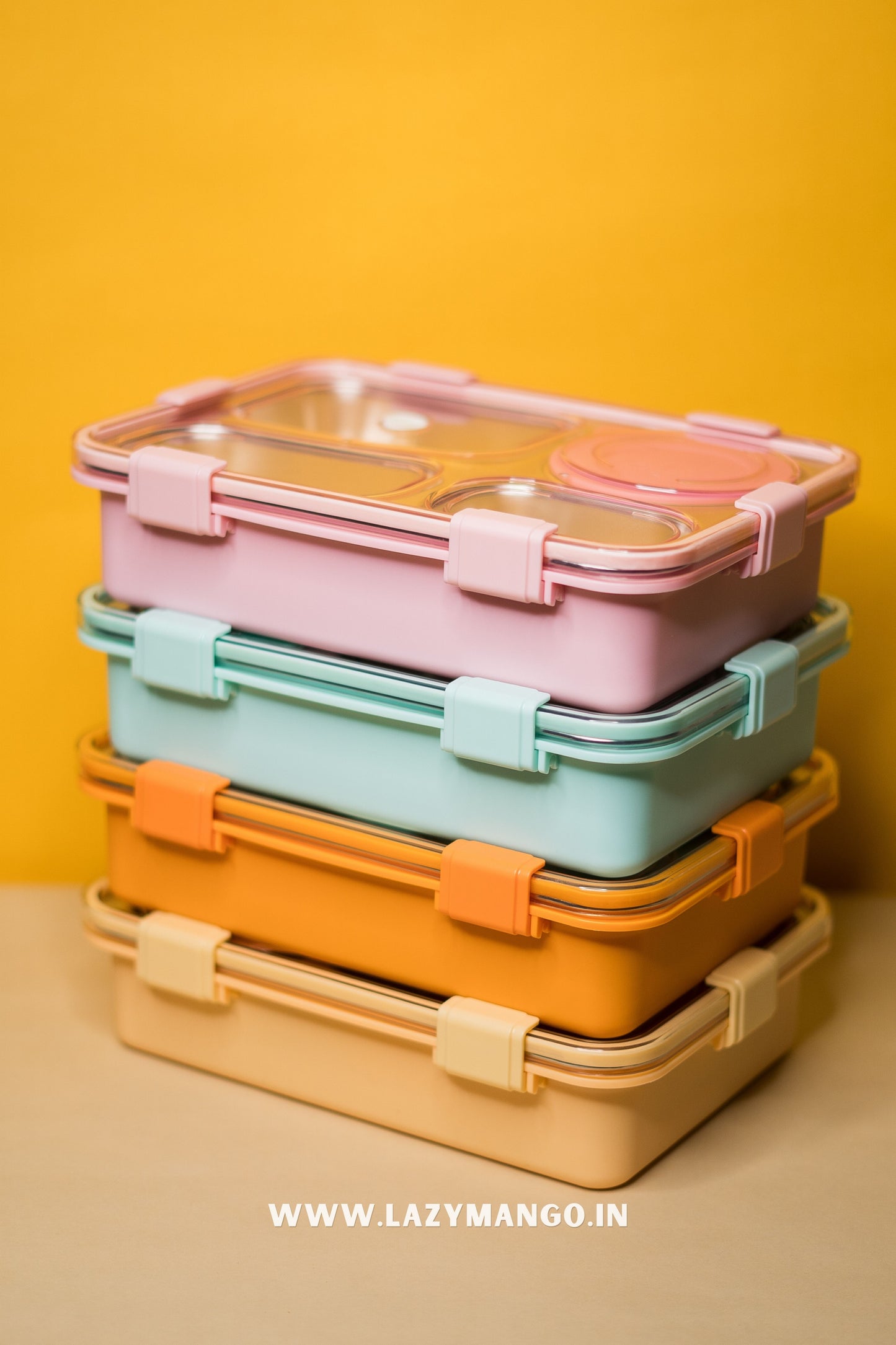 4 Compartment Mofu Tofu Lunch Box- 900ML