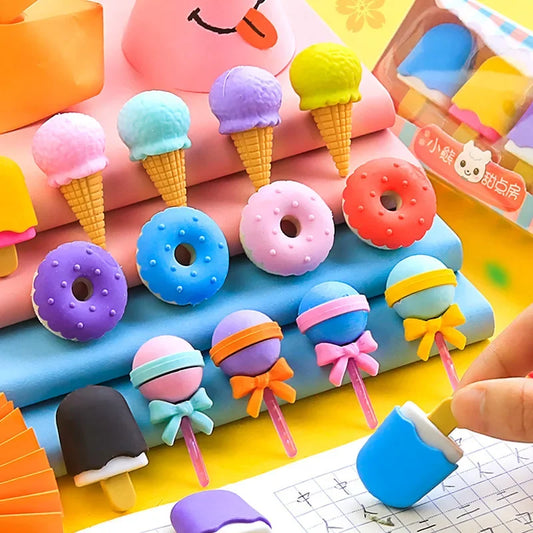 Sweet Treat Erasers - (Pack of 4)