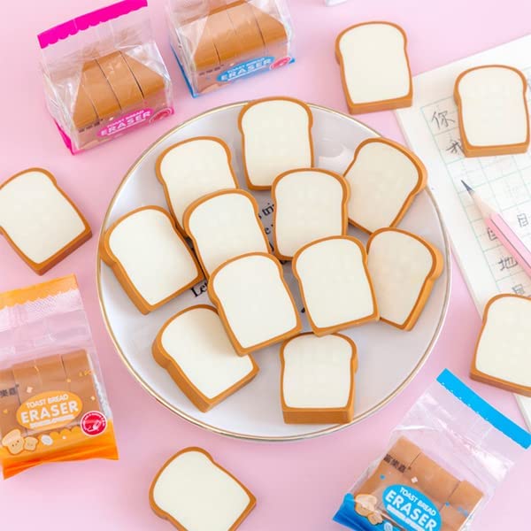 Mini Toast Erasers - (Set of 4)