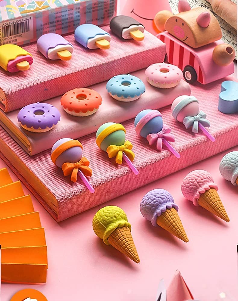Sweet Treat Erasers - (Pack of 4)