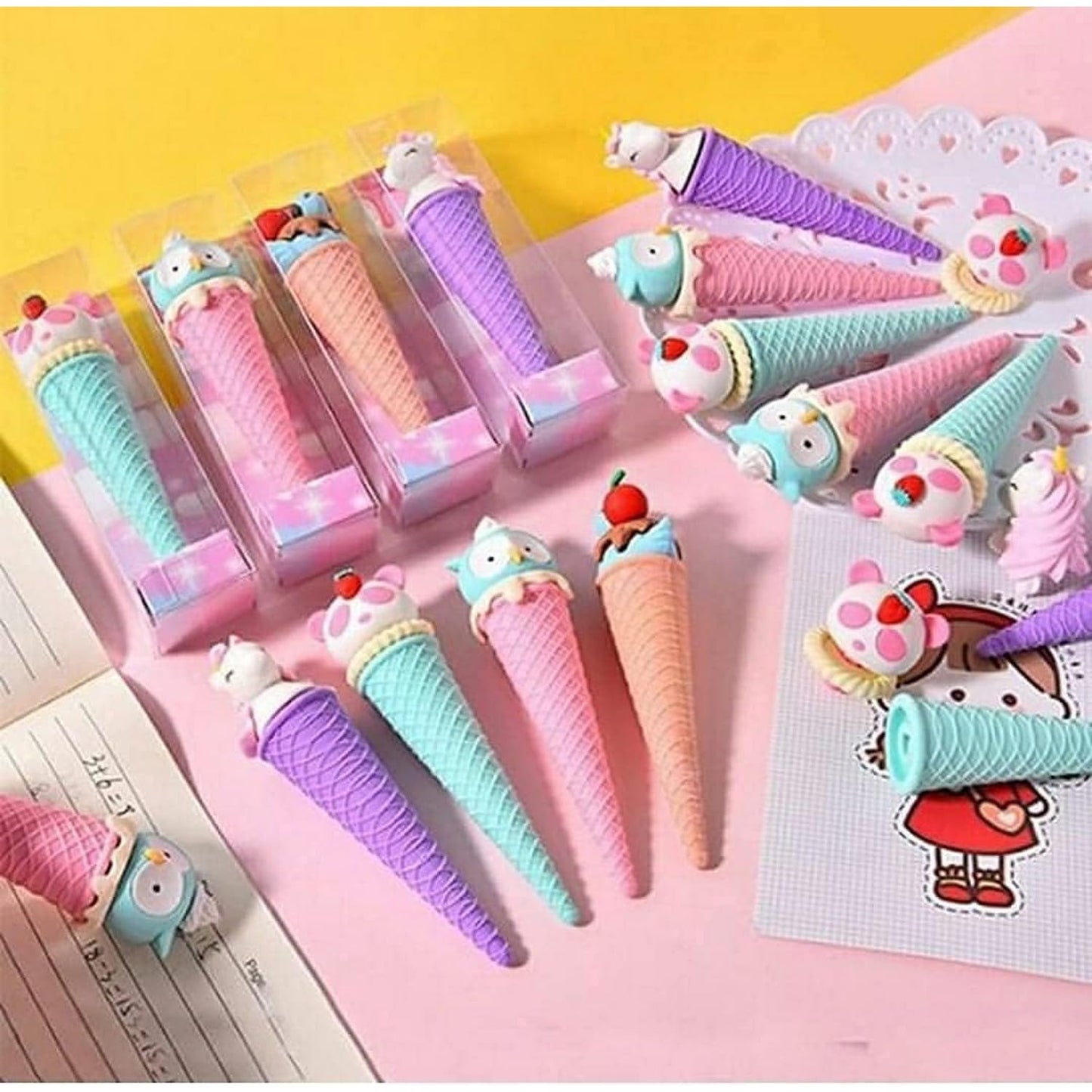 Ice-Clean | Ice Cream Cone Erasers - 1 Piece