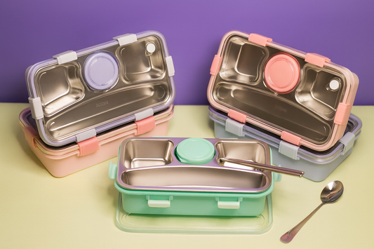 Flat-Bread Bento Lunch Box - 650ml