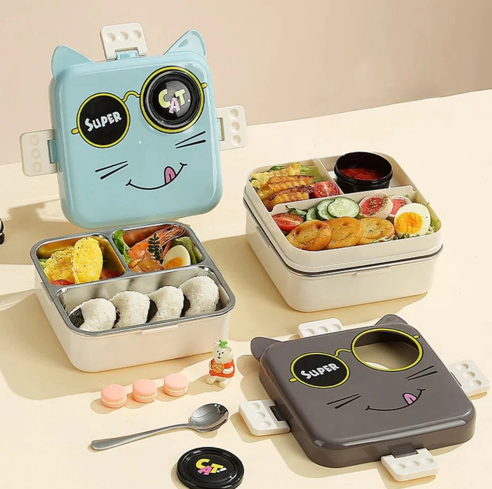 Cute Cat Munch Box - 1120ML + 70ML