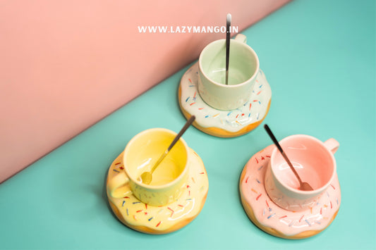 Doughy | Donut Cup and Saucer