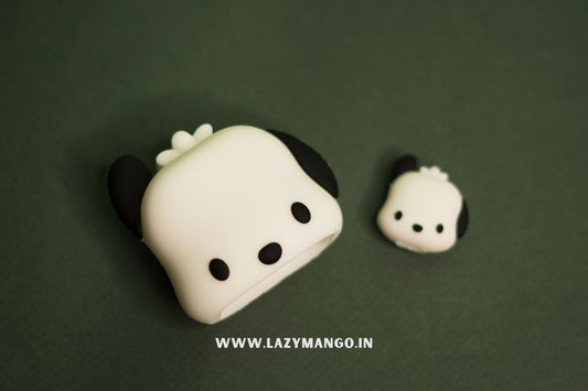 Apple Charger Protective Case - WHITE DOG