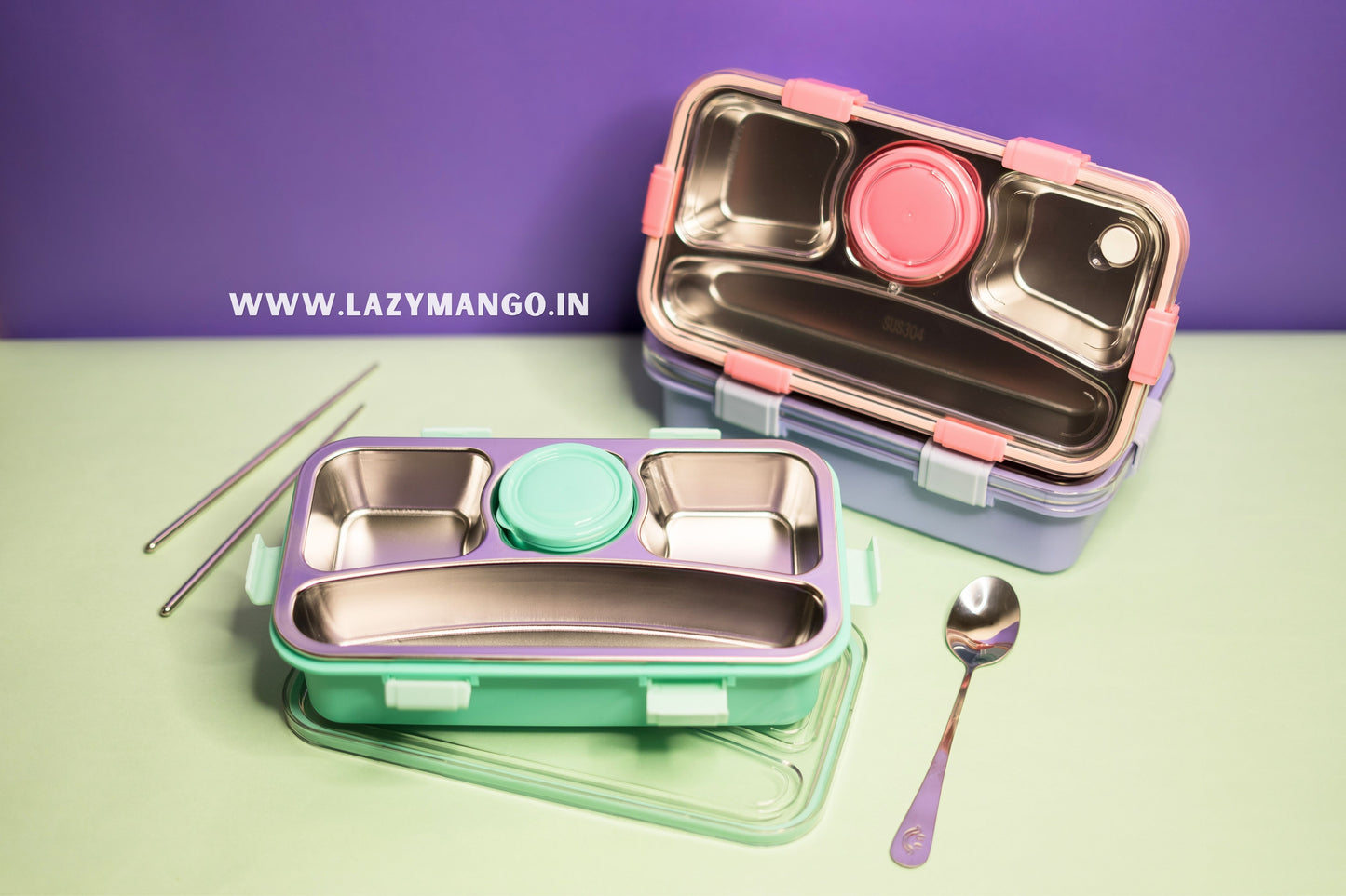 Flat-Bread Bento Lunch Box - 650ml
