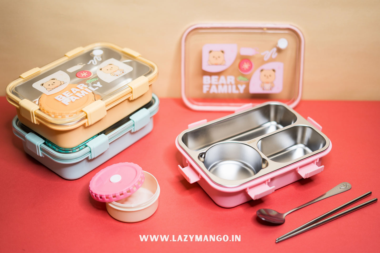 Happy Bear Lunch Box - 750ML