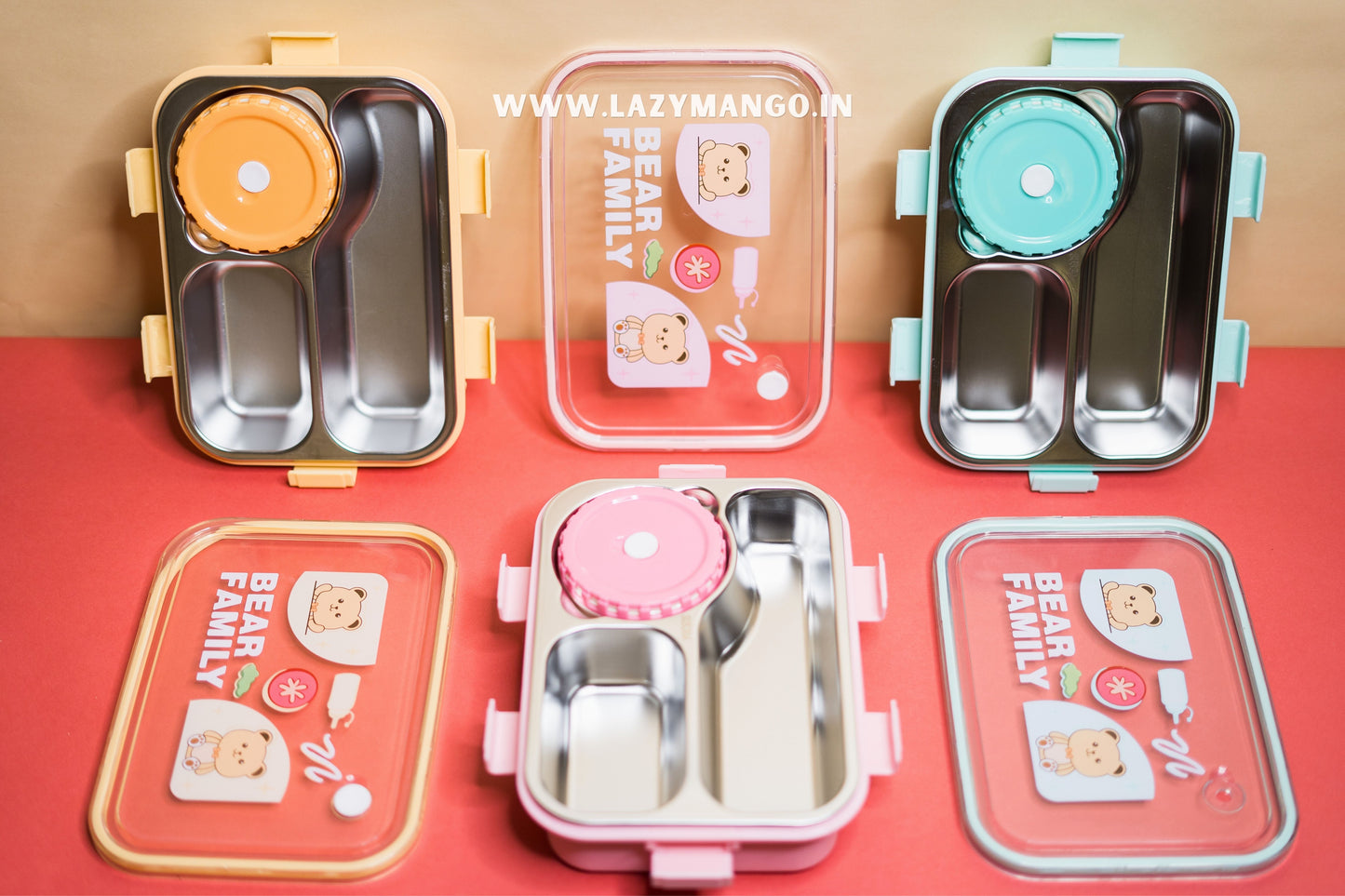 Happy Bear Lunch Box - 750ML