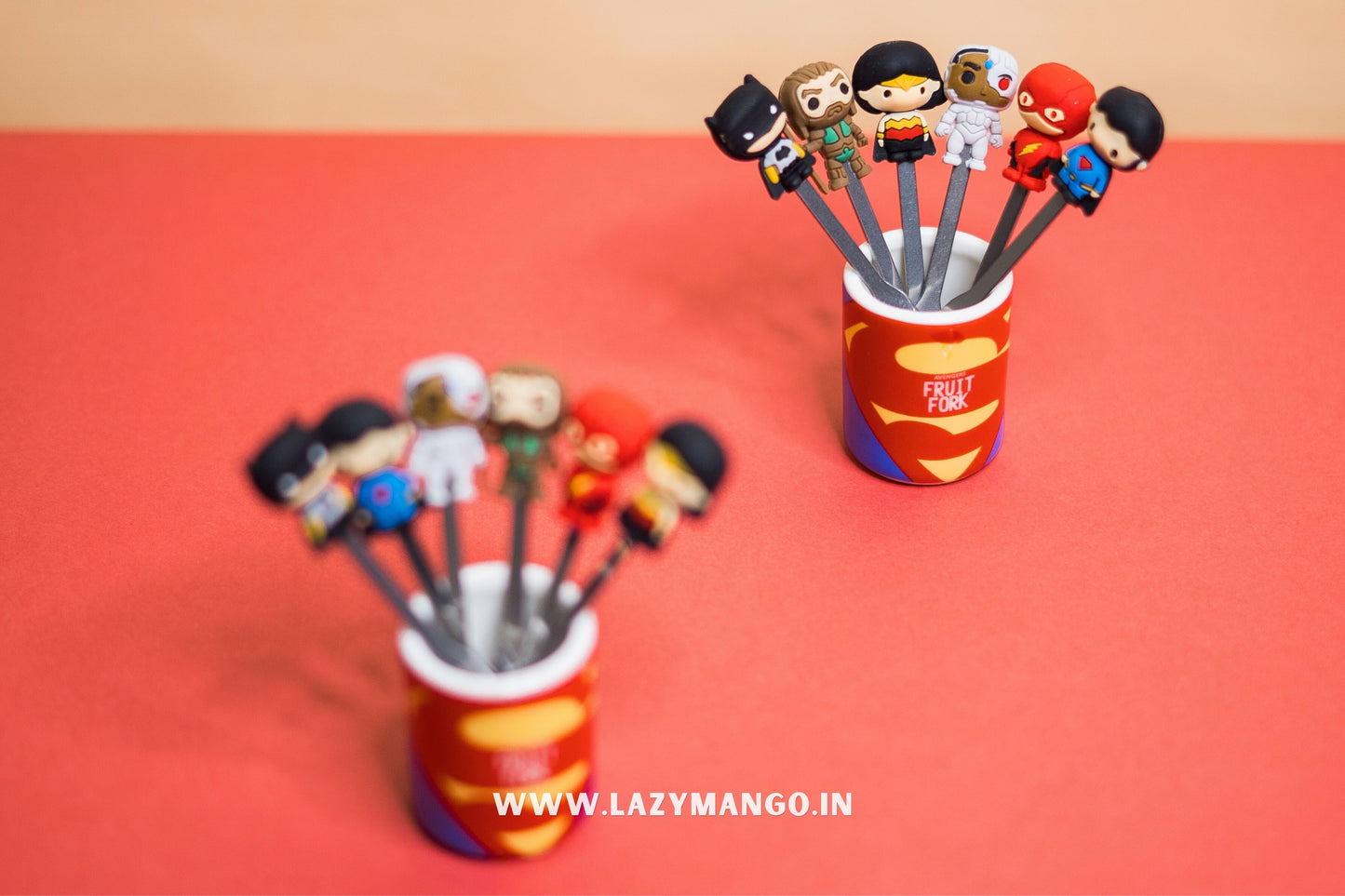 Superhero Fruit Fork Set
